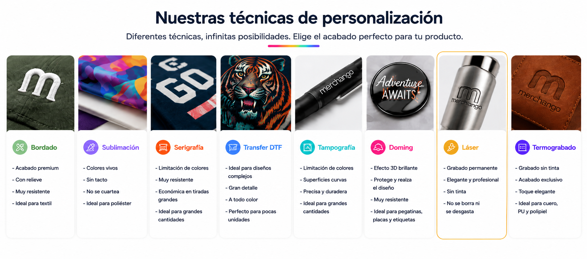 Nuestras técnicas de personalización